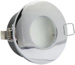 InLight Χωνευτό σποτ από χρώμιο μέταλλο 1XGU10 IP44 D:8cm Χ0008-CH