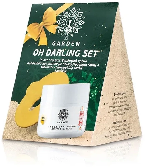 Garden of Panthenols Oh Darling Set Ενυδατική Κρεμα Προσώπου + Ματιών με Λευκό Νούφαρο 50ml + Ultimate Hydrogel Lip Mask