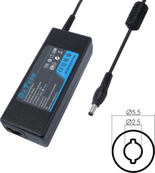 DeTech Τροφοδοτικό Ρεύματος για Lenovo 65W 20V/3.25A 5.5*2.5 3pin 2pin - 284