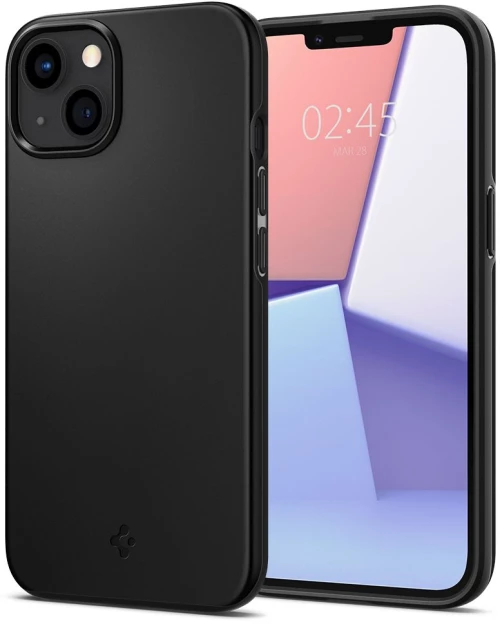 Spigen Husa pentru iPhone 13 - Spigen Thin Fit - Black 8809811853360