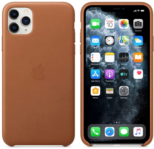 Apple Leather Case for Apple iPhone 11 Pro Max Saddle Brown MX0D2ZM/A (EU Blister) 288961 190199287624