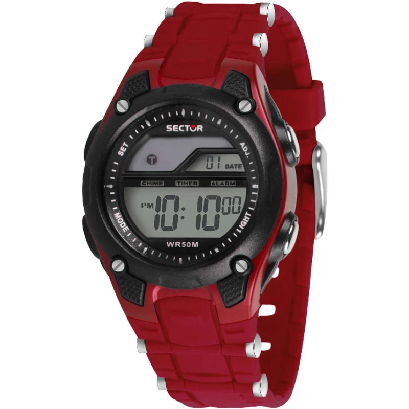 Unisex Ρολόι SECTOR EX-13 Chronograph Red Rubber Strap