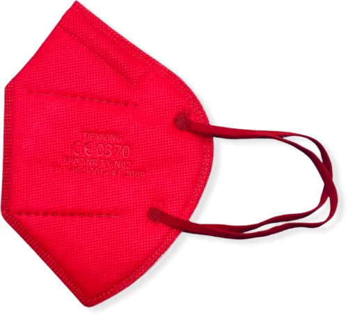 Μάσκα Προστασίας Tiexiong FFP2 Civil Protective Mask BFE >95% Κόκκινο 10 Τεμάχια