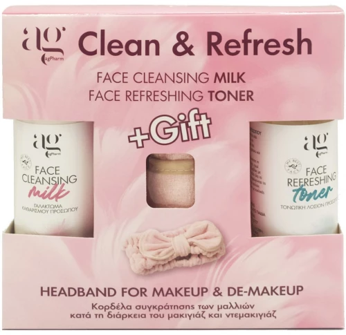 Ag Pharm Clean & Refresh Σετ Περιποίησης και Καθαρισμού Προσώπου
