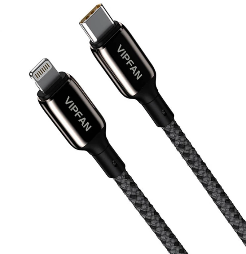 Vipfan USB-C to Lightning Cable Vipfan P03 1,5m, Power Delivery (black) 036901