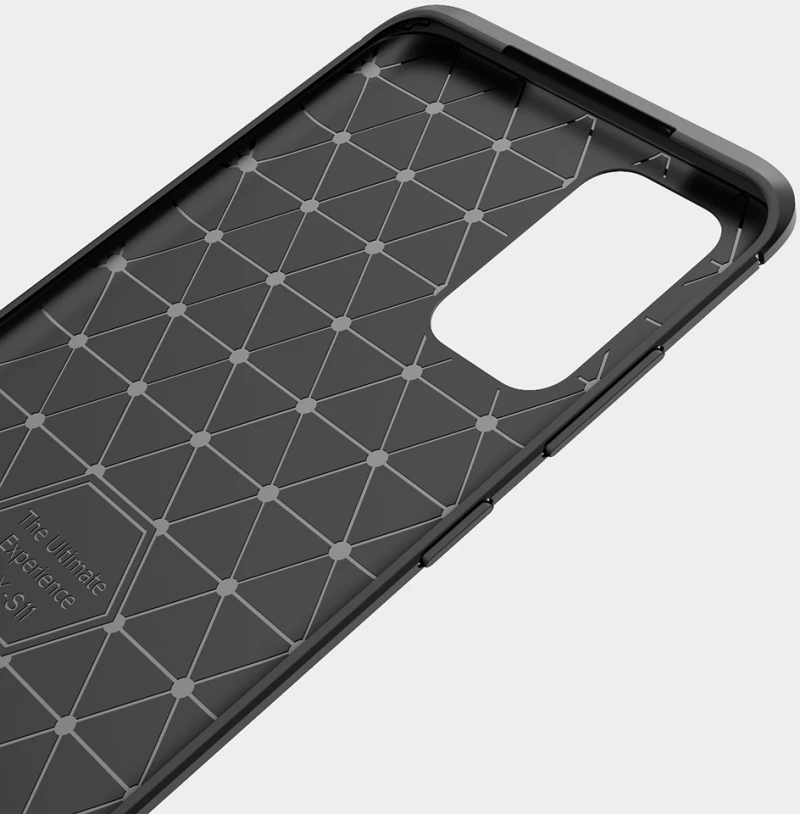 Techsuit Husa pentru Samsung Galaxy S21 Ultra 5G - Techsuit Carbon Silicone - Black 5949419055261