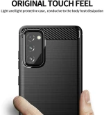 Techsuit Husa pentru Samsung Galaxy S20 FE 4G / S20 FE 5G - Techsuit Carbon Silicone - Black 5949419055193