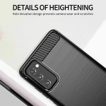 Techsuit Husa pentru Samsung Galaxy S20 FE 4G / S20 FE 5G - Techsuit Carbon Silicone - Black 5949419055193