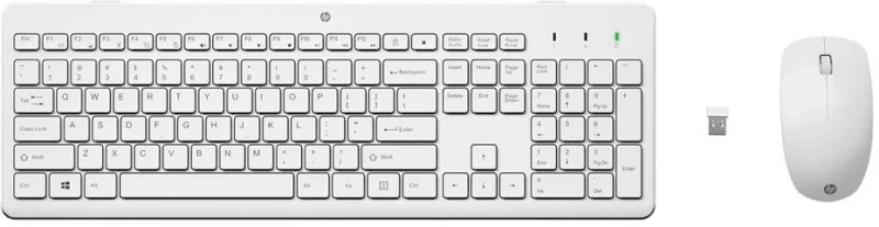 HP 230 Ασύρματο Σετ Πληκτρολόγιο & Ποντίκι GR Λευκό (3L1F0AA) (HP3L1F0AA)