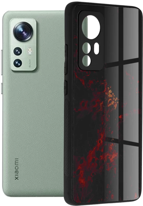 Techsuit Husa pentru Xiaomi 12 / 12X - Techsuit Glaze Series - Red Nebula 5949419021594