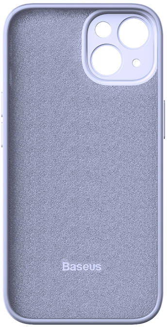 Baseus Baseus Liquid Silica Gel Case for iPhone 14 Plus (lavender)+ tempered glass + cleaning kit 041115