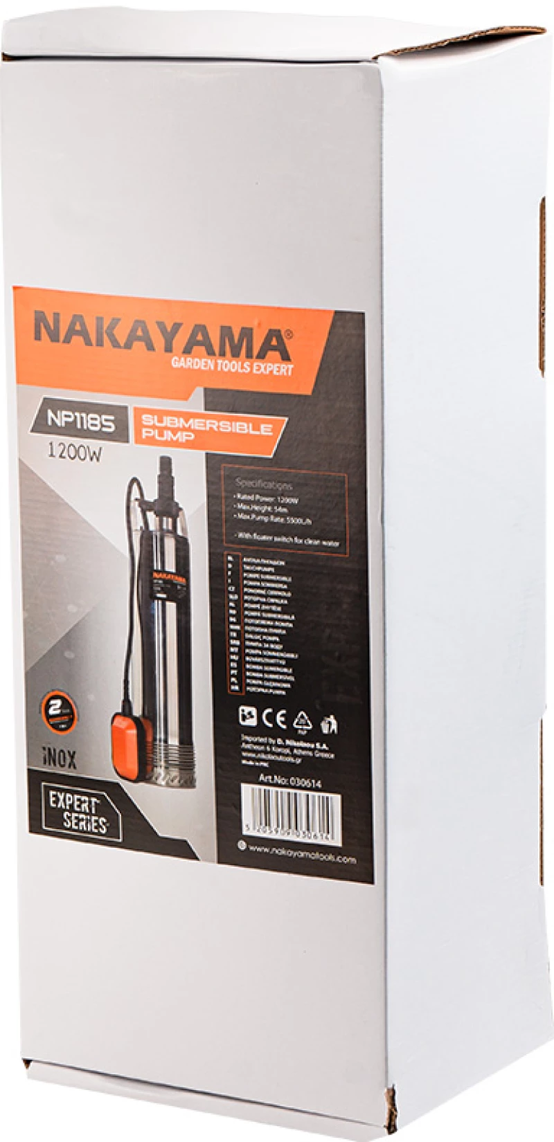 Nakayama pro Np1185 Αντλια Πηγαδιων Inox 1200w 030614