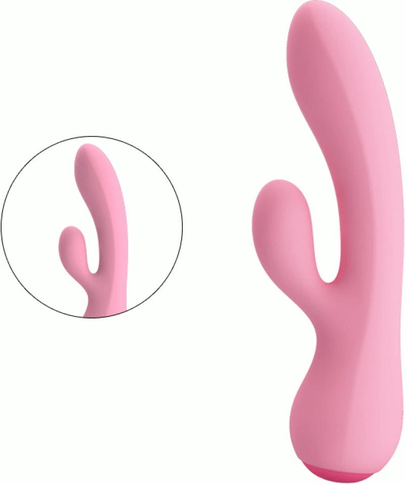 Επαναφορτιζόμενος Δονητής Κουνελάκι Zachary Rabbit Vibrator - Pretty Love