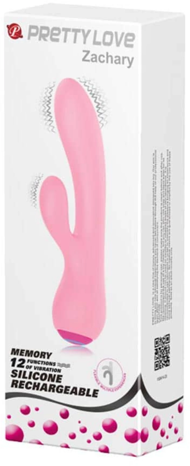 Επαναφορτιζόμενος Δονητής Κουνελάκι Zachary Rabbit Vibrator - Pretty Love