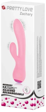 Επαναφορτιζόμενος Δονητής Κουνελάκι Zachary Rabbit Vibrator - Pretty Love