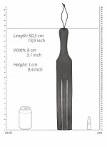 Three Finger Paddle Tawse - Black