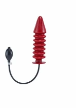 Mister B Solid Ribbed Dildo - XL Κόκκινο Φουσκωτό Ομοίωμα Πέους