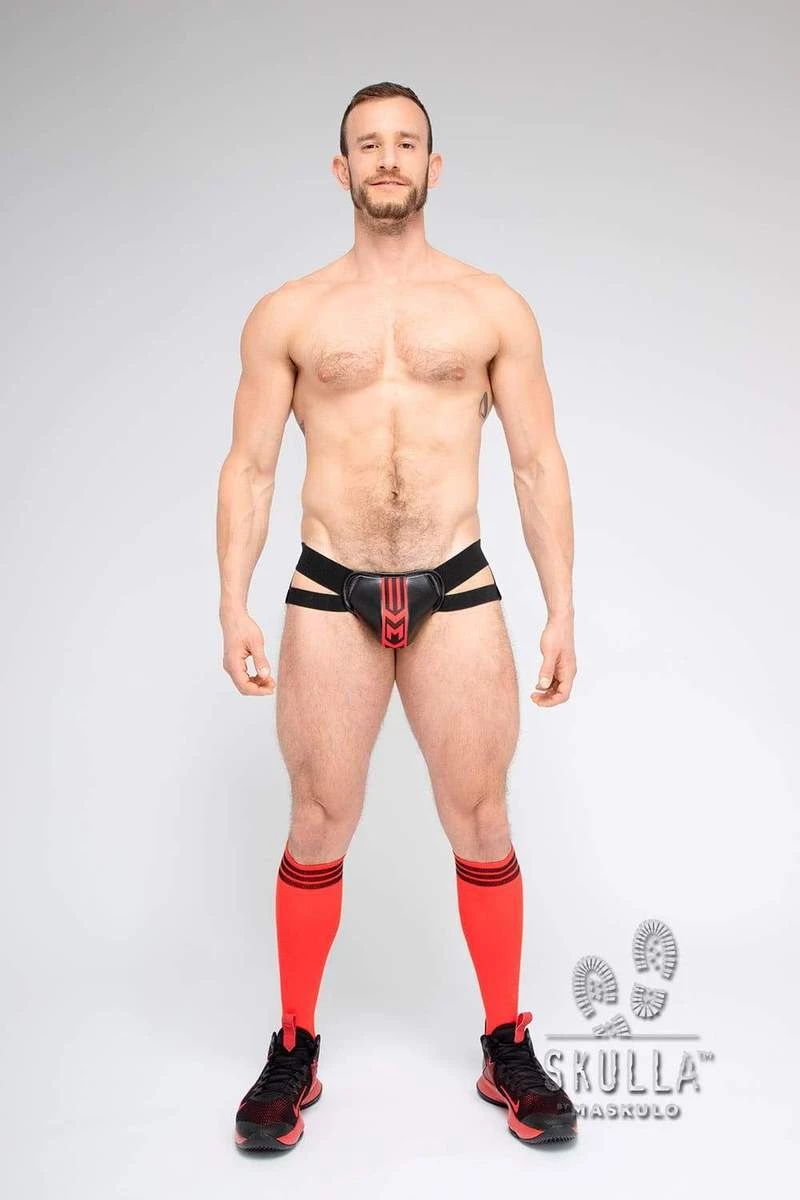 Maskulo - Skulla. Jockstrap Red