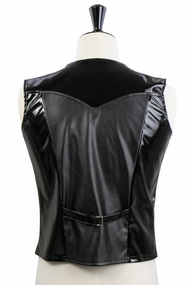 Men's Leatherlook Fetish Vest