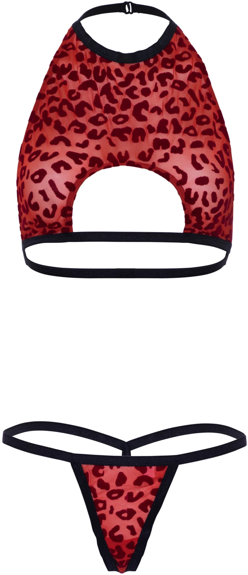 Scalloped teddy & panty - Leg Avenue