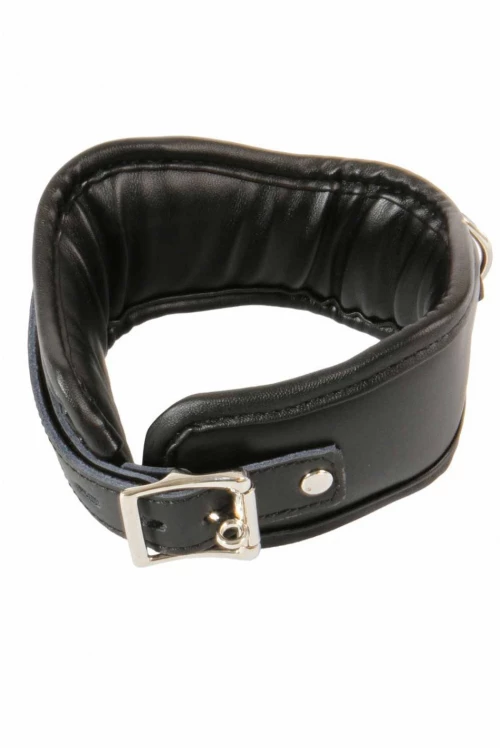 Leather Lockable Collar Black