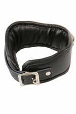 Leather Lockable Collar Black