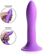 Squeezable Slender Dildo (Μωβ) - Μη Ρεαλιστικό Ομοίωμα Πέους Σιλικόνης XR Brands