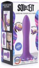 Squeezable Slender Dildo (Μωβ) - Μη Ρεαλιστικό Ομοίωμα Πέους Σιλικόνης XR Brands