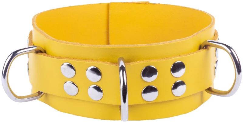 Δερμάτινο Κολάρο Ultra Yellow
