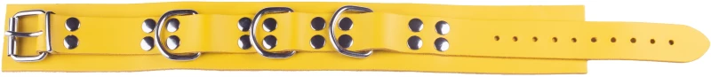 Δερμάτινο Κολάρο Ultra Yellow