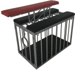 Doggy Bench black and red for sling and cage