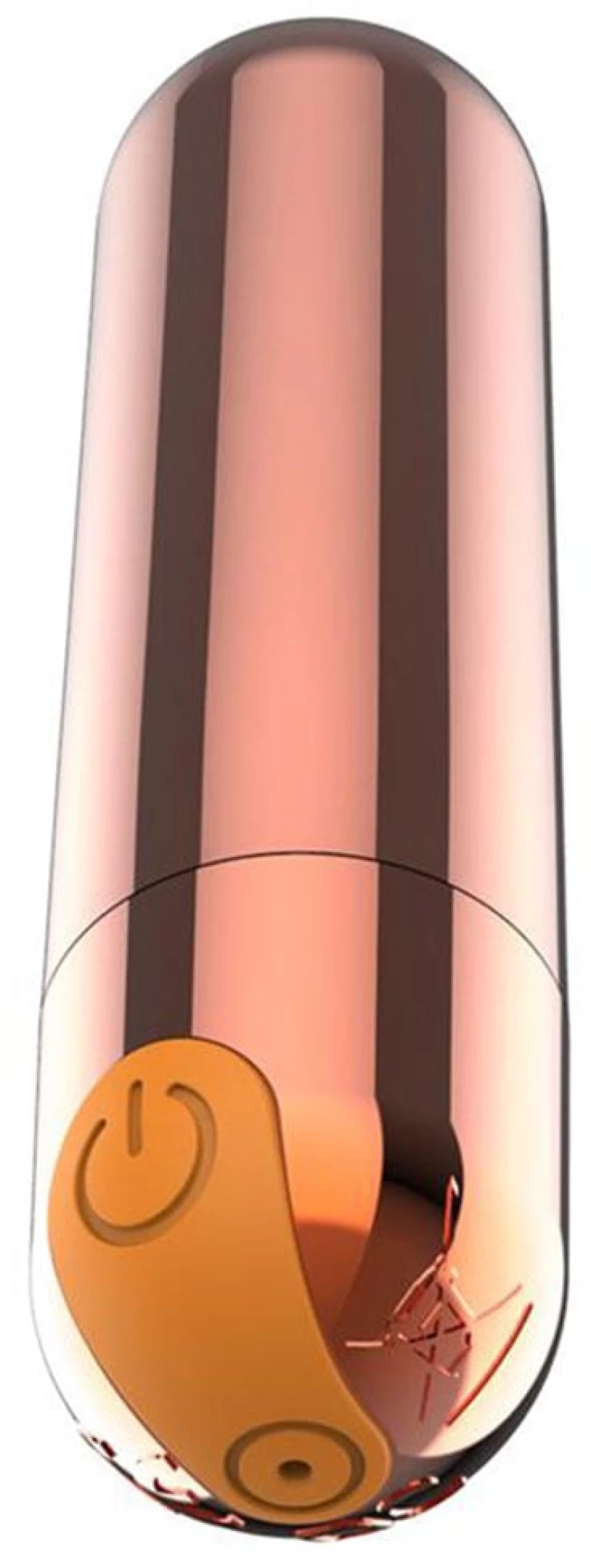 Κλασικός Λείος Δονητής Τσέπης Ultra Power Bullet - Matte Χρυσό