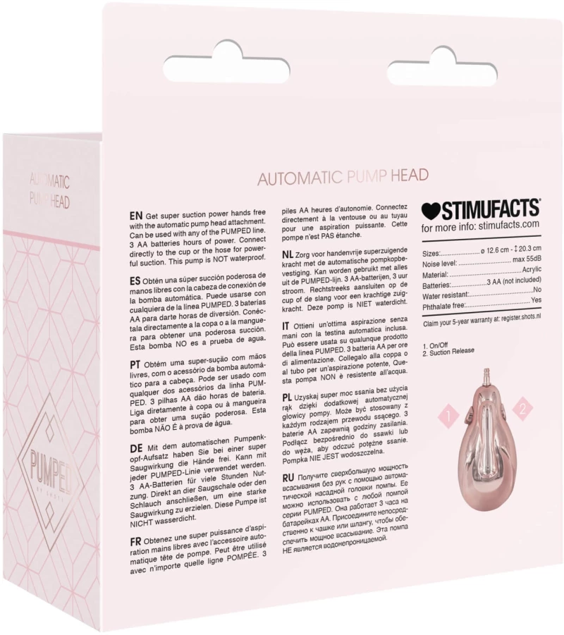 Automatic Pump Head - Pink