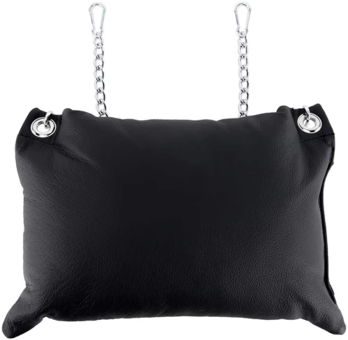 Cow Leather pillow - Black