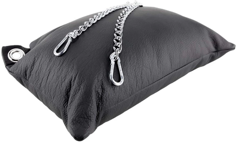 Cow Leather pillow - Black
