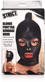 Bondage Mask with Blonde Ponytail