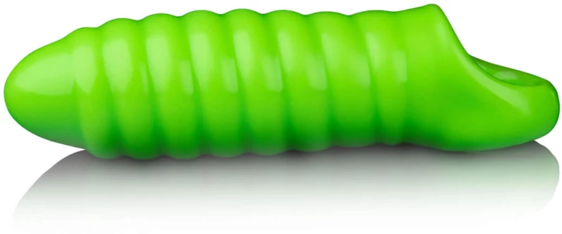 Swirl Thick Stretchy Penis Sleeve - Glow in the Dark