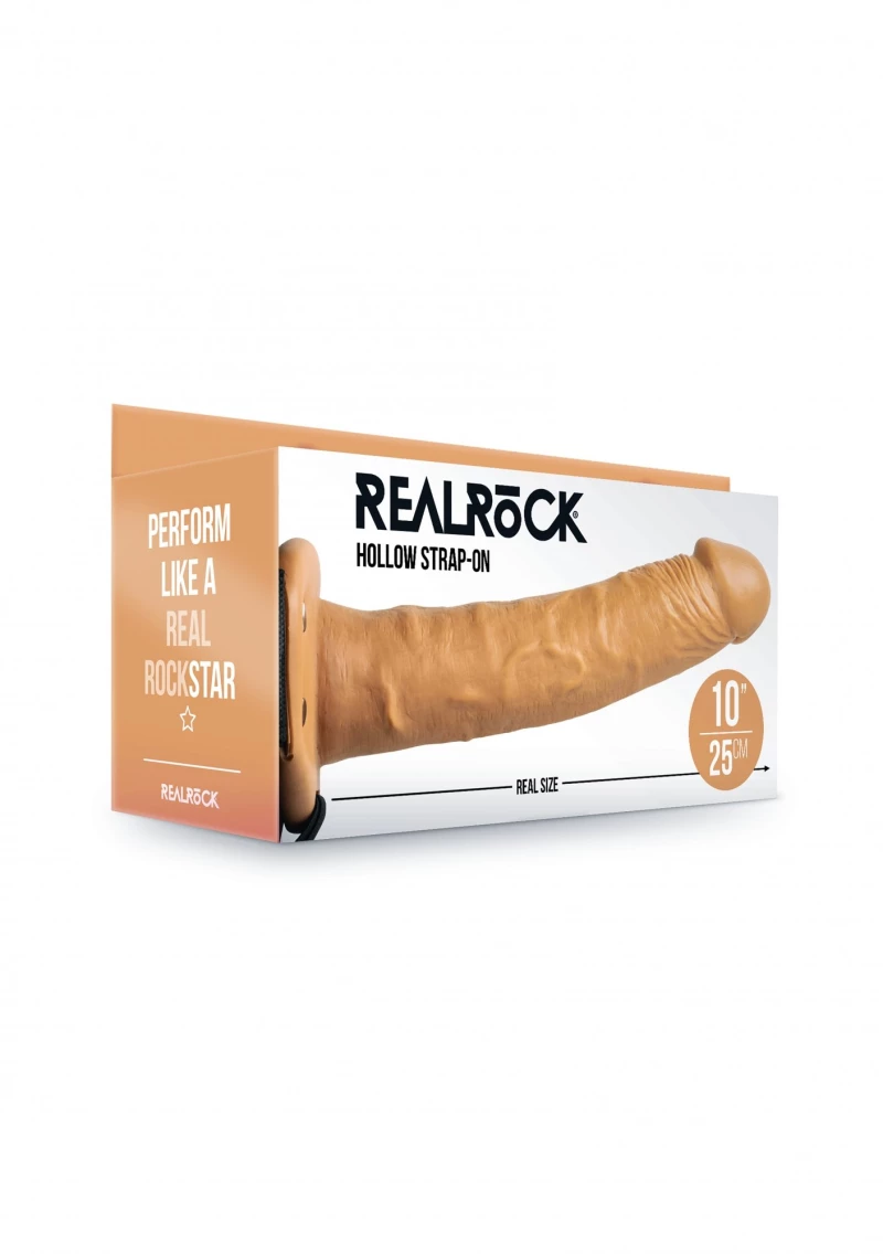 Realrock Hollow Strap-On without Balls - 10" / 24,5 cm