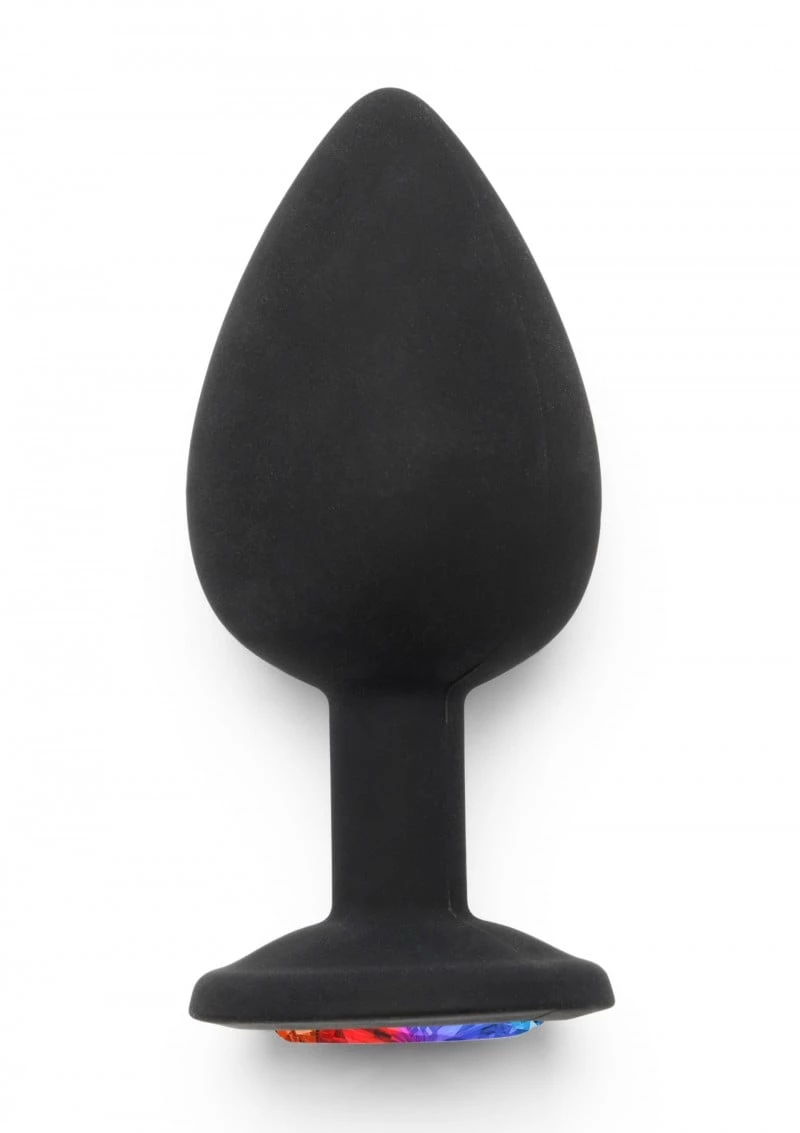 Πρωκτική Σφήνα Rainbow Booty Jewel Butt Plug - Large