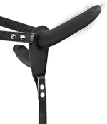 Double Strapless Strap-on Vibrant Black