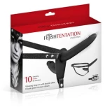 Double Strapless Strap-on Vibrant Black
