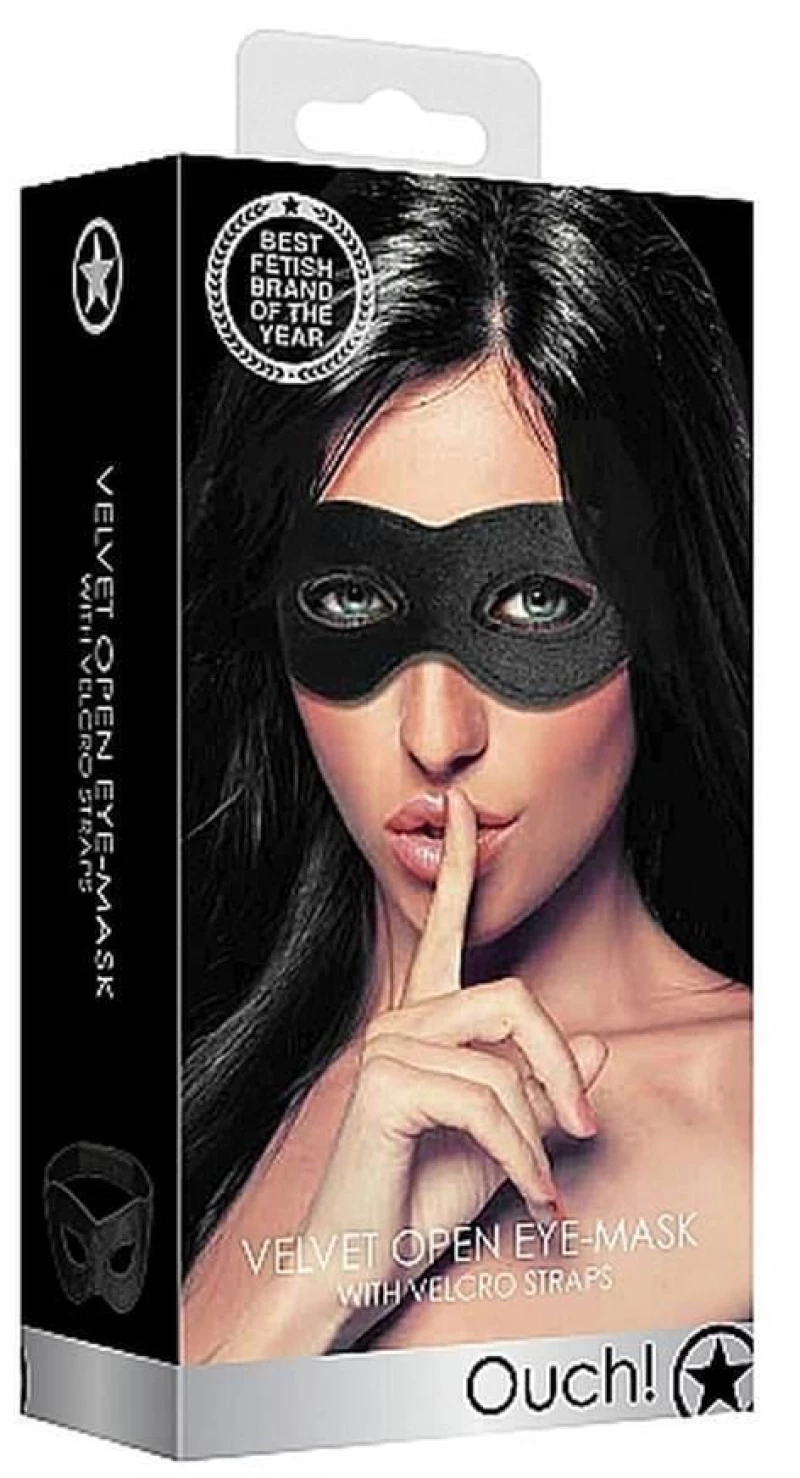 Velvet & Velcro Adjustable Open Eye Mask