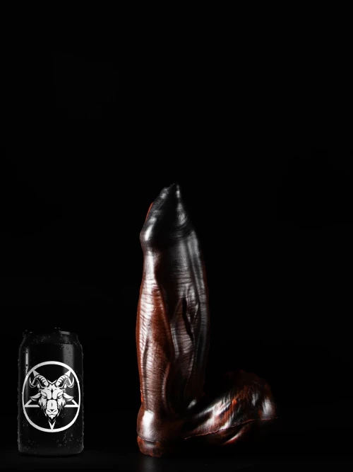 Μεγάλο Ομοίωμα Πέους Σιλικόνης Mammon Beast Dildo με Όρχεις M - Twisted Beast