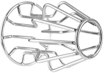 Hollow Small Tunnel Anal Plug Metal