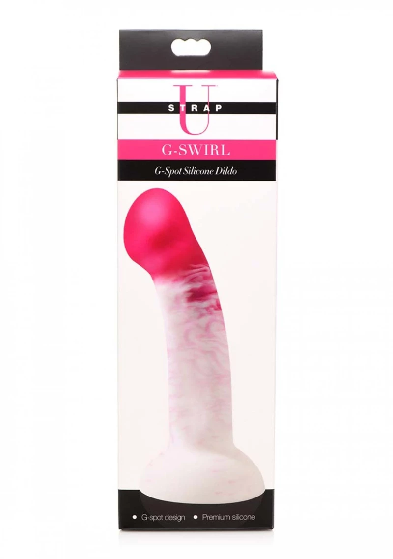 G-Swirl - G-Spot Silicone Dildo - Strap U