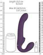 Ai - Dual Vibrating & Air Wave Tickler Strapless Strapon Purple
