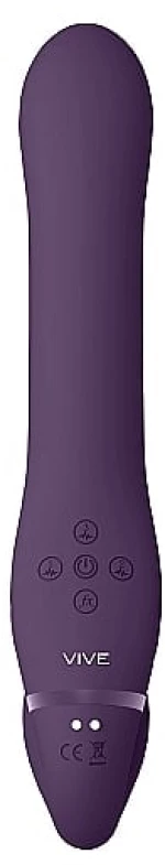 Ai - Dual Vibrating & Air Wave Tickler Strapless Strapon Purple