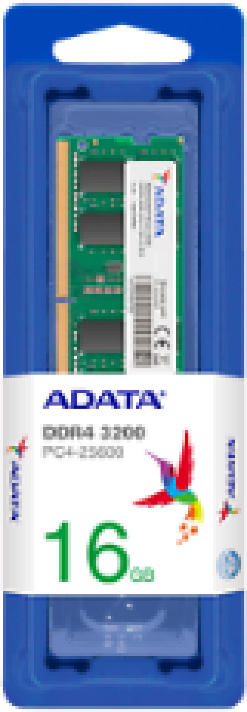 ADATA RAM SODIMM 16GB AD4S320016G22-SGN, DDR4, 3200MHz, CL22, SINGLE TRAY, LTW.