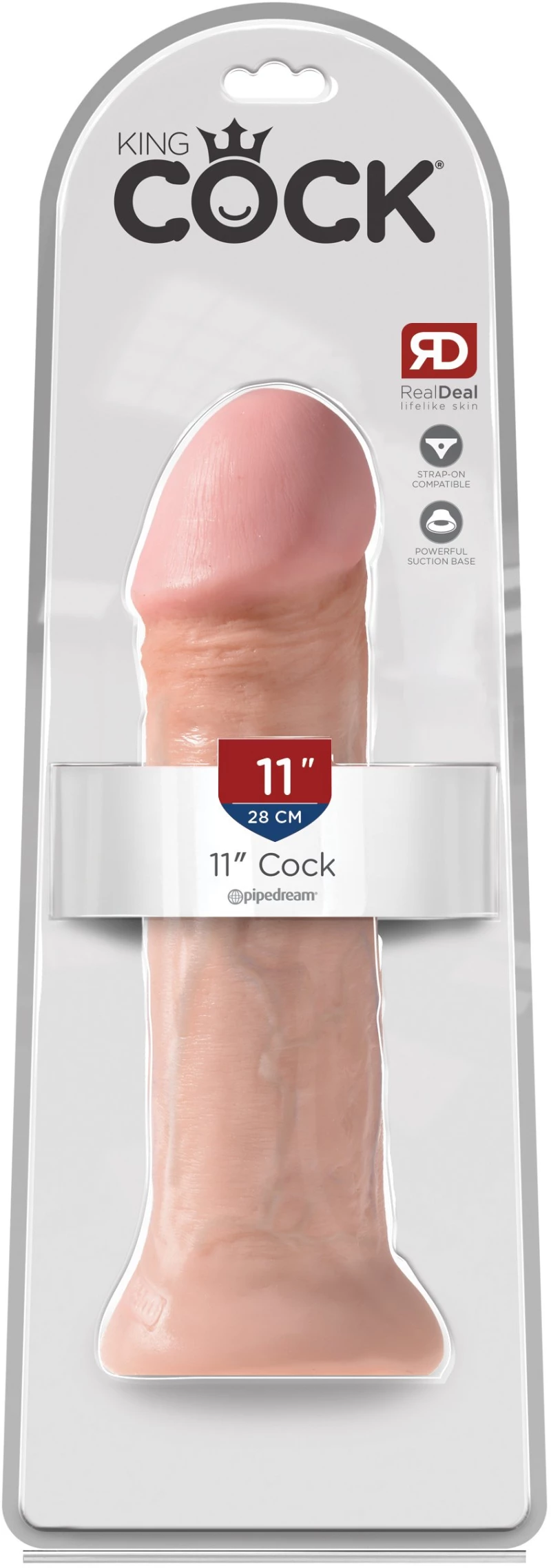 Ρεαλιστικό Ομοίωμα Πέους Pipedream King Cock 24.5 cm - Flesh