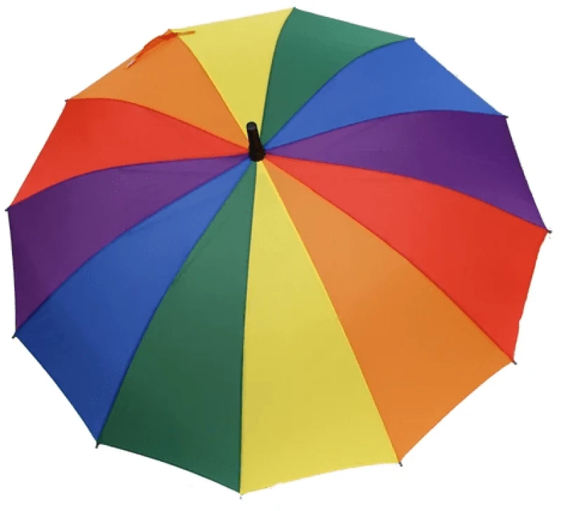 Long Rainbow Umbrella